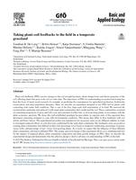 Taking plant–soil feedbacks to the field in a temperate grassland