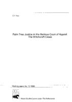 Palm tree justice in the Bertoua court of appeal : the witchcraft cases