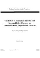 The effect of household income and seasonal price changes on household food expenditure patterns. A case study of Vihiga District
