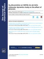 N-2 dissociation on W(110): An ab initio molecular dynamics study on the effect of phonons