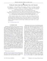 Probing the Nuclear Spin-Lattice Relaxation Time at the Nanoscale