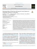 Interacting effects of short-term and long-term noise exposure on antipredator behaviour in sand gobies