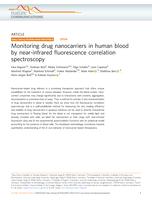 Monitoring drug nanocarriers in human blood by near-infrared fluorescence correlation spectroscopy