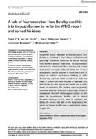 A tale of four countries: how Bowlby used his trip through Europe to write the WHO report and spread his ideas