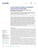 A new model of decision processing in instrumental learning tasks