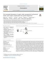 The promoted dissolution of copper oxide nanoparticles by dissolved humic acid: copper complexation over particle dispersion