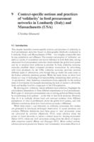 Context-specific notions and practices of ‘solidarity’ in food procurement networks in Lombardy (Italy) and Massachusetts (USA)