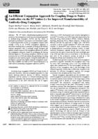 An efficient conjugation approach for coupling drugs to native antibodies via the PtII linker Lx for improved manufacturability of antibody–drug conjugates