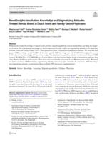 Novel insights into autism knowledge and stigmatizing attitudes toward mental illness in Dutch youth and family center physicians