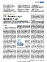 Electron mirages in an iron salt