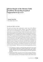 Divine respite in the Ottoman tafsīr tradition: reconciling exegetical approaches to Q.11:117