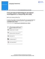 From perceptual dialectology to perceptual multilingualism