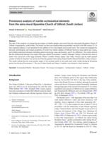 Provenance analysis of marble ecclesiastical elements from the extra-mural Byzantine Church of Udhruh (South Jordan)