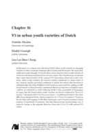 V3 in Dutch urban varieties