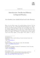 Introduction. Intellectual history in imperial practice