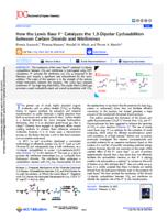 How the Lewis Base F– Catalyzes the 1,3-Dipolar Cycloaddition between Carbon Dioxide and Nitrilimines