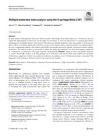 Multiple moderator meta-analysis using the R-package Meta-CART