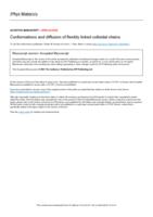 Conformations and diffusion of flexibly linked colloidal chains