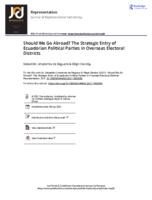 Should we go abroad? The strategic entry of Ecuadorian political parties in overseas electoral districts