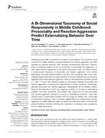 A bi-dimensional taxonomy of social responsivity in middle childhood: prosociality and reactive aggression predict externalizing behavior over time