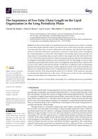 The Importance of Free Fatty Chain Length on the Lipid Organization in the Long Periodicity Phase