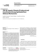 TGF-beta 1 impairs vitamin D-induced and constitutive airway epithelial host defense mechanisms