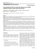 Early postoperative HPA-axis testing after pituitary tumor surgery