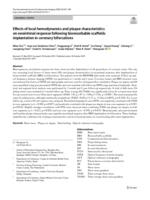 Effects of local hemodynamics and plaque characteristics on neointimal response following bioresorbable scaffolds implantation in coronary bifurcations