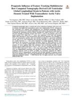 Prognostic influence of feature tracking multidetector row computed tomography-derived left ventricular global longitudinal strain in patients with aortic stenosis treated with transcatheter aortic valve implantation