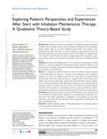 Exploring patient's perspectives and experiences after start with inhalation maintenance therapy