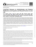 Long-term exposure to anticholinergic and sedative medications and cognitive and physical function in later life