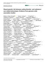 Shared genetic risk between eating disorder- and substance-use-related phenotypes