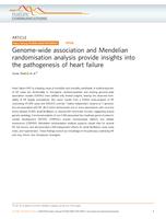 Genome-wide association and Mendelian randomisation analysis provide insights into the pathogenesis of heart failure