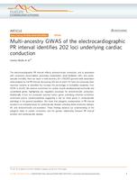 Multi-ancestry GWAS of the electrocardiographic PR interval identifies 202 loci underlying cardiac conduction