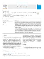 The association between leptin concentration and blood coagulation