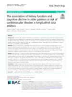 The association of kidney function and cognitive decline in older patients at risk of cardiovascular disease