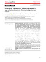 Prevalence of red-blood-cell and non-red-blood-cell-targeted autoantibodies in alloimmunized postpartum women