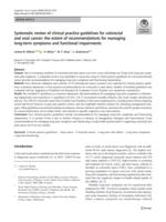 Systematic review of clinical practice guidelines for colorectal and anal cancer: the extent of recommendations for managing long-term symptoms and functional impairments