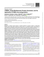 LAMPA, LArge Multidomain Protein Annotator, and its application to RNA virus polyproteins