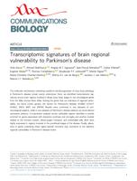 Transcriptomic signatures of brain regional vulnerability to Parkinson’s disease