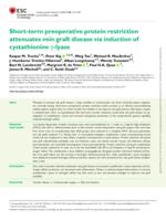 Short-term preoperative protein restriction attenuates vein graft disease via induction of cystathionine gamma-lyase