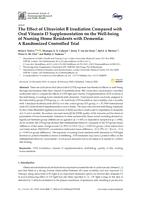 The effect of ultraviolet B irradiation compared with oral vitamin D supplementation on the well-being of nursing home residents with dementia