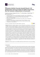 Myostatin inhibits vascular smooth muscle cell proliferation and local 14q32 microRNA expression, but not systemic inflammation or restenosis