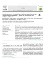 High seroprevalence of multiple high-risk human papillomavirus types among the general population of Bonaire, St. Eustatius and Saba, Caribbean Netherlands