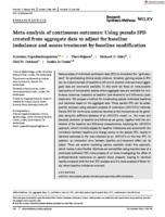 Meta-analysis of continuous outcomes