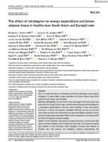 The effect of mirabegron on energy expenditure and brown adipose tissue in healthy lean SouthAsian and Europidmen