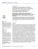 Schistosoma haematobiuminfection is associated with lower serum cholesterol levels and improved lipid profile in overweight/obese individuals