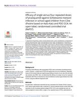 Efficacy of single versus four repeated doses of praziquantel against Schistosoma mansoni infection in school-aged children from Cote d'Ivoire based on Kato-Katz and POC-CCA