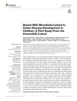 Breast-milk microbiota linked to celiac disease development in children