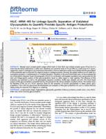HILIC-MRM-MS for linkage-specific separation of sialylated glycopeptides to quantify prostate-specific antigen proteoforms